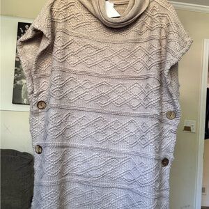 Cozy Beige Cowl Neck Sweater